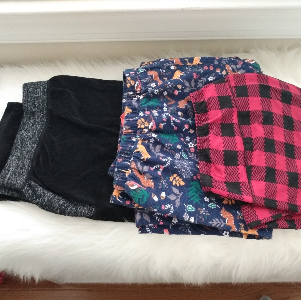 Cuddl Duds Pajama Pants, 3 Pairs, Size XL